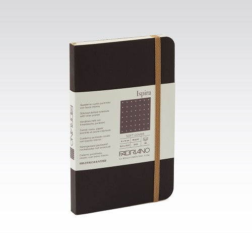 Fabriano Ispira Soft Cover 85gsm Dots 9x14cm Notebooks DOTS 9X14CM BROWN 96 SHT