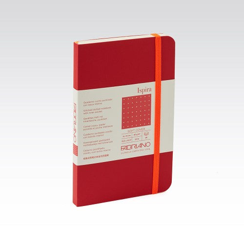 Fabriano Ispira Soft Cover 85gsm Dots 9x14cm Notebooks DOTS 9X14CM RED 96 SHT