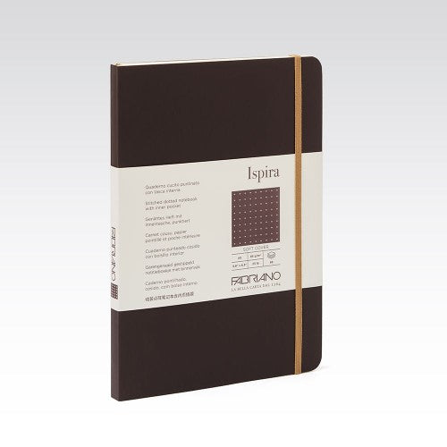 Fabriano Ispira Soft Cover 85gsm Dots A5 Notebooks DOTS A5 BROWN 96 SHT