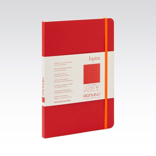 Fabriano Ispira Soft Cover 85gsm Dots A5 Notebooks DOTS A5 RED 96 SHT