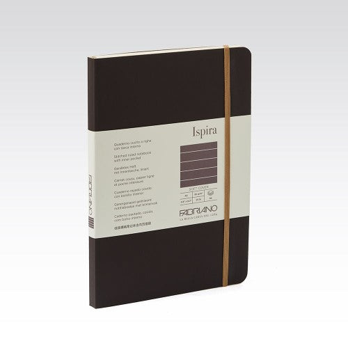 Fabriano Ispira Soft Cover 85gsm Lined A5 Notebooks LINED A5 BROWN 96 SHT