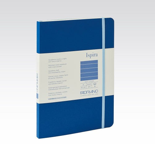 Fabriano Ispira Soft Cover 85gsm Lined A5 Notebooks LINED A5 ROYAL BLUE 96 SHT