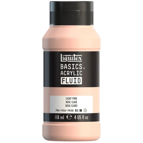 Liquitex Basics Acrylic Fluid Paints 118ml LT PINK