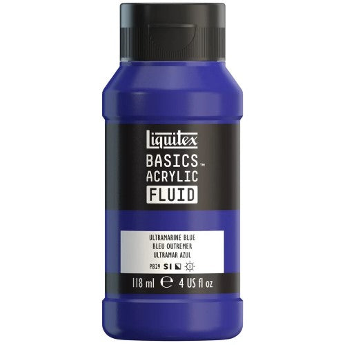 Liquitex Basics Acrylic Fluid Paints 118ml ULTRA BLUE
