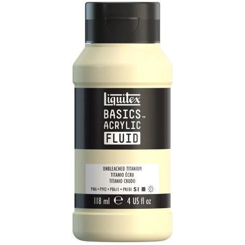 Liquitex Basics Acrylic Fluid Paints 118ml UNBLEACHED TITAN