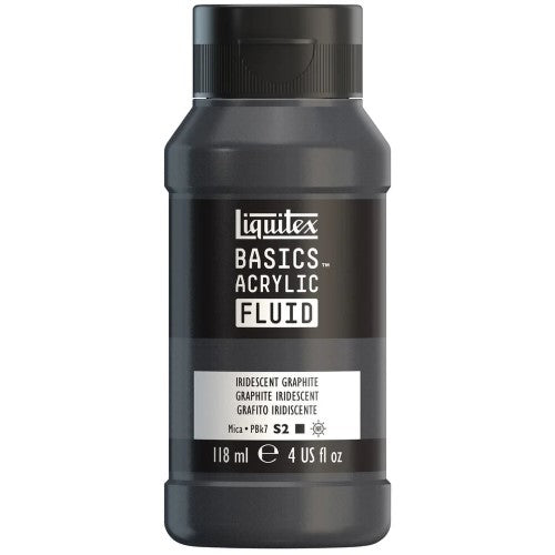 Liquitex Basics Acrylic Fluid Paints 118ml IRID GRAPHITE
