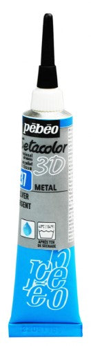 Pebeo 3D Setacolor Paints 20ml SILVER
