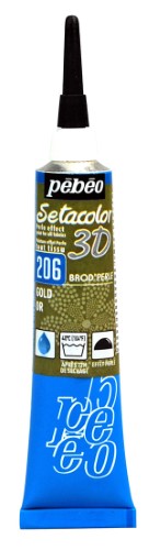 Pebeo 3D Setacolor Paints 20ml PEARL GOLD