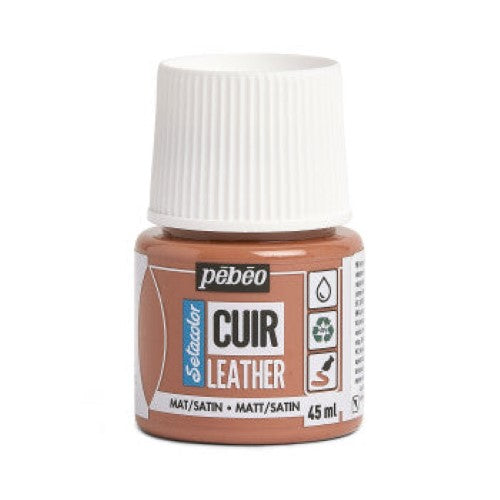 Pebeo Setacolor Leather Paints 45ml TERRACOTTA