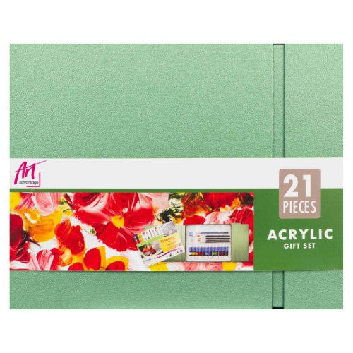 Art Advantage 21 Piece Acrylic Set In Gift Box