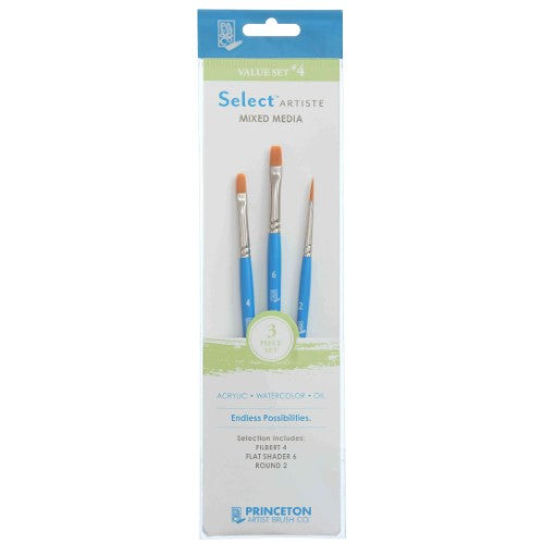 Princeton Select Artiste Brush Set No. 4 - Set of 3