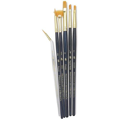 Princeton Real Value Synthetic Golden Taklon 9133 Brushes Set Of 6