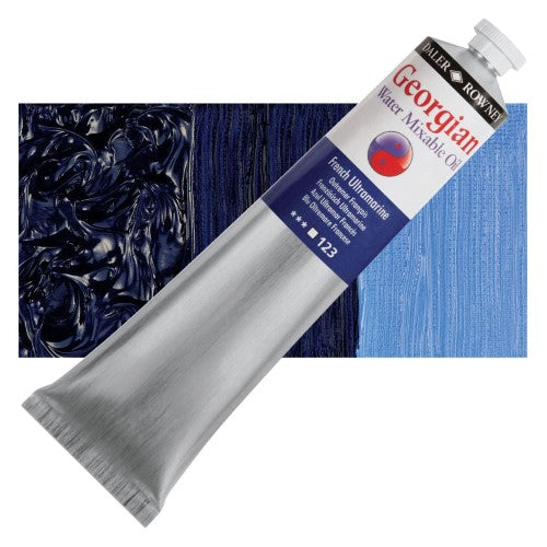 Daler Rowney Georgian Water Mixable Oil Paints 200ml FRENCH ULTRAMARINE 123