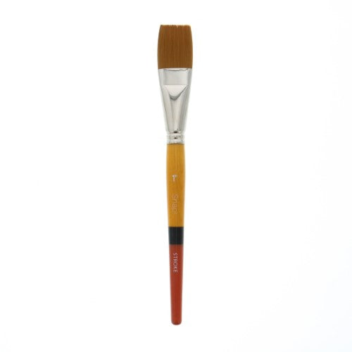 Princeton Snap! 9650 Short Handle Gold Taklon Stroke Brushes GOLD STROKE 1"