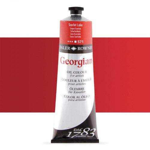 Daler Rowney Georgian Oil Paints 225ml SCARLET LAKE 571