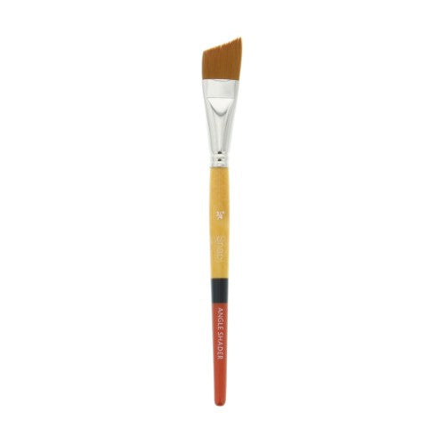 Princeton Snap! 9650 Short Handle Gold Taklon Angle Shader Brushes 3/4"