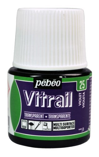 Pebeo Vitrail Transparent Paints 45ml VIOLET