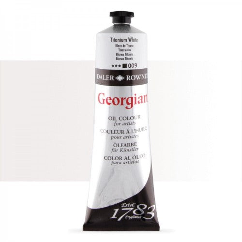 Daler Rowney Georgian Oil Paints 225ml TIT WHITE 0009