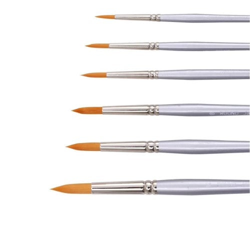 Jasart Gold Taklon Round Short Handle Brushes #5