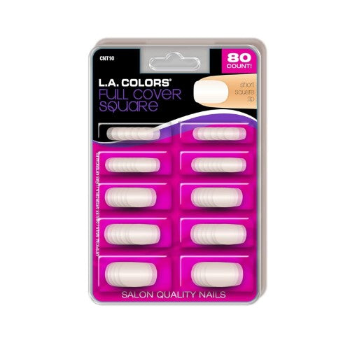 Nail Full Cover Square Tips - LA Colors (Double Faced)