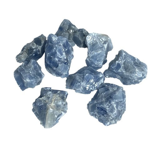 Blue Calcite Rough Rock 250gm