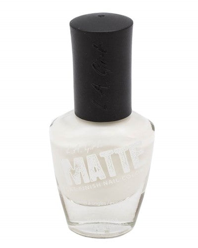 Matte Nail Polish - LA Girl (White)
