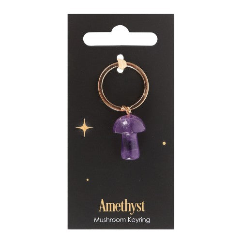 Amethyst Mushroom Keyring