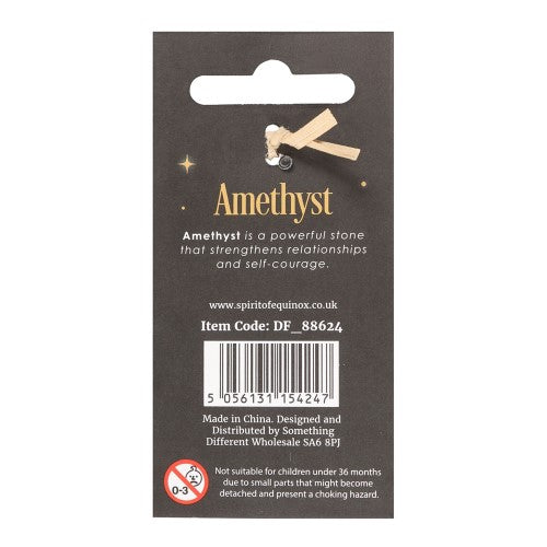 Amethyst Mushroom Keyring