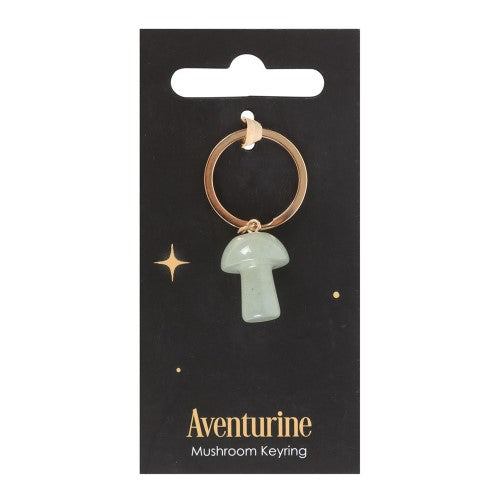 Aventurine Mushroom Keyring
