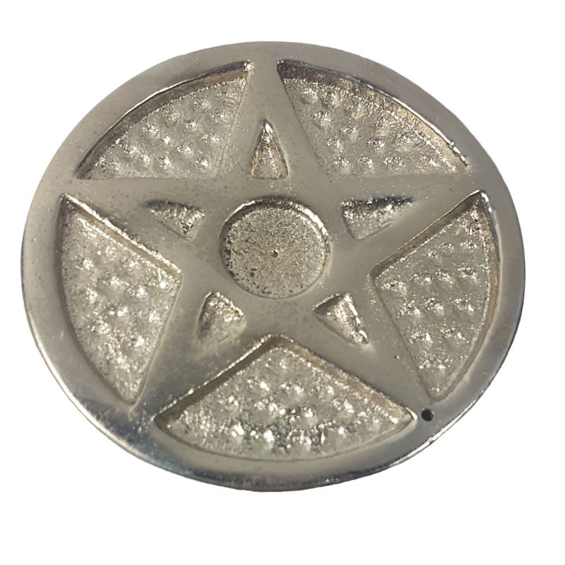 Pentacle Incense Holder Aluminium