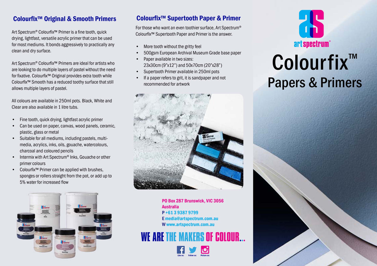 Art Spectrum AS C/FIX SMTH PRIMER 250ML in Rose Grey enhances pastel layering and suits various art mediums.