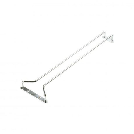 Chef Inox 610mm chrome plate hanger for organized kitchen tools, pots, and pans with stylish, durable design.