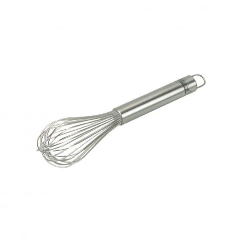 Chef Inox 250mm sealed piano whisk in stainless steel for effortless blending, beating, and whisking with easy cleanup.