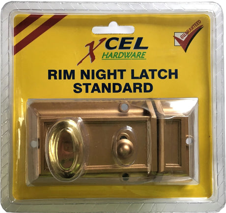 Premium gold night latch with durable 5-pin cylinder and elegant brass finish for enhanced home security.