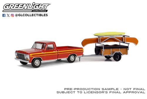 Diecast Model - 1978 Ford F-150 Ranger Explorer with Canoe Trailer