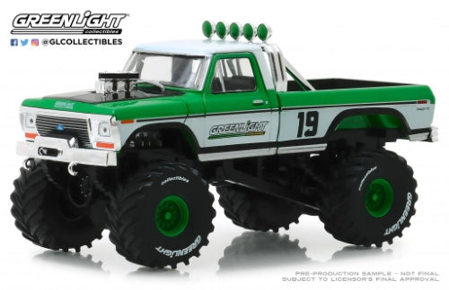 Diecast Model - 1974 Ford F-250 Monster Truck- #19 Greenlight Racing