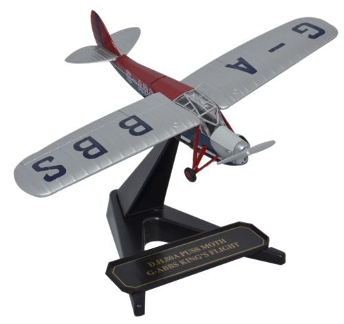 Diecast Model - De Havilland Puss Moth - G-ABBS Kings Flight