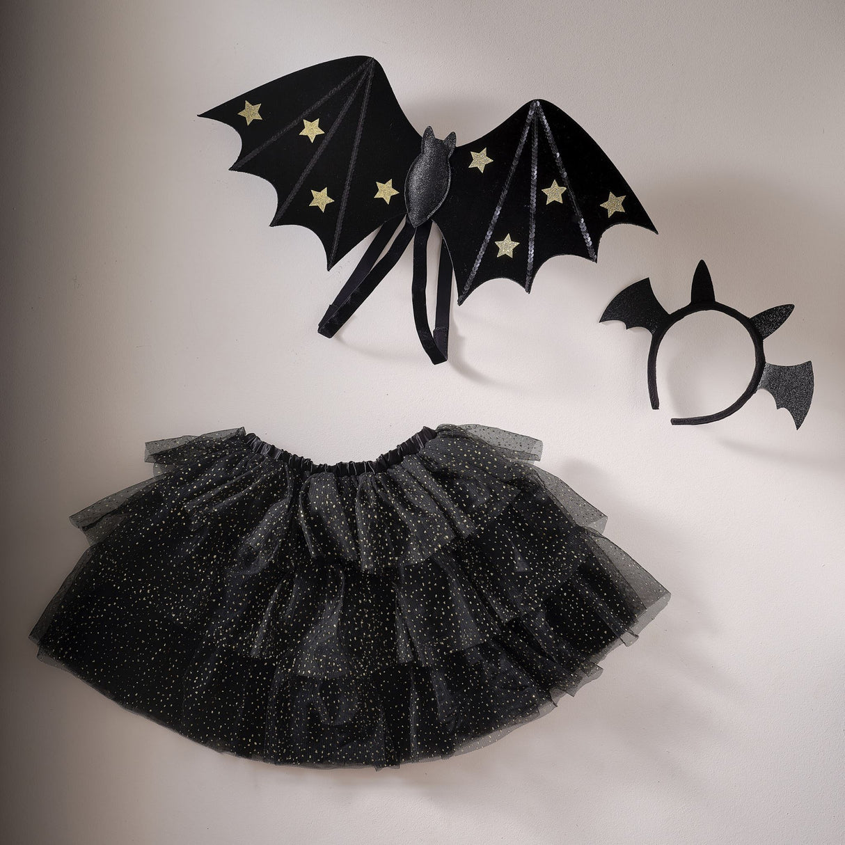 Fancy Dress Tutu - Black & Gold Sparkle (3-5 Years)