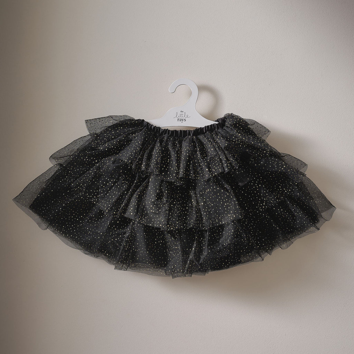 Fancy Dress Tutu - Black & Gold Sparkle (5-7 Years)