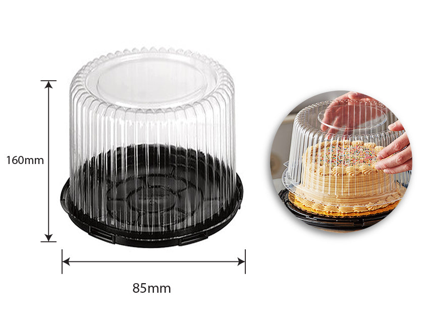 Cake Container with Clear Dome - Bake Art 160 x 85mm (36 Units)