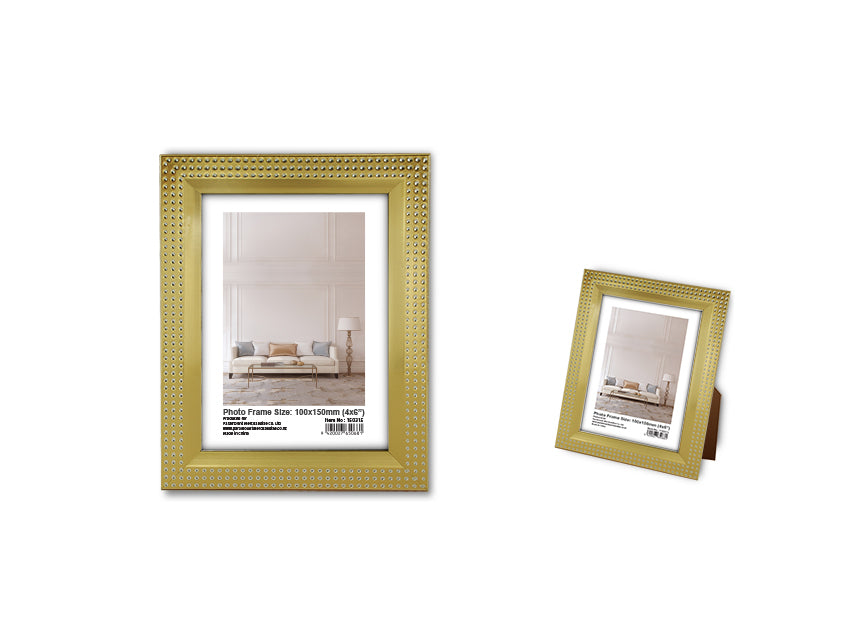 Photo Frame - Max Brand Gold 10 x 15cm (24 Units)
