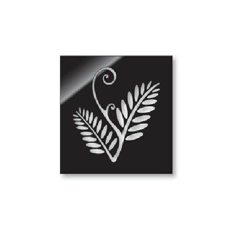 Vibrant fern square panel wall art representing New Zealand's culture, ideal for home decor or as a gift.