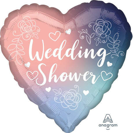 Twilight Lace Foil Balloon 45cm, perfect for bridal showers and weddings with elegant lace design and easy setup.