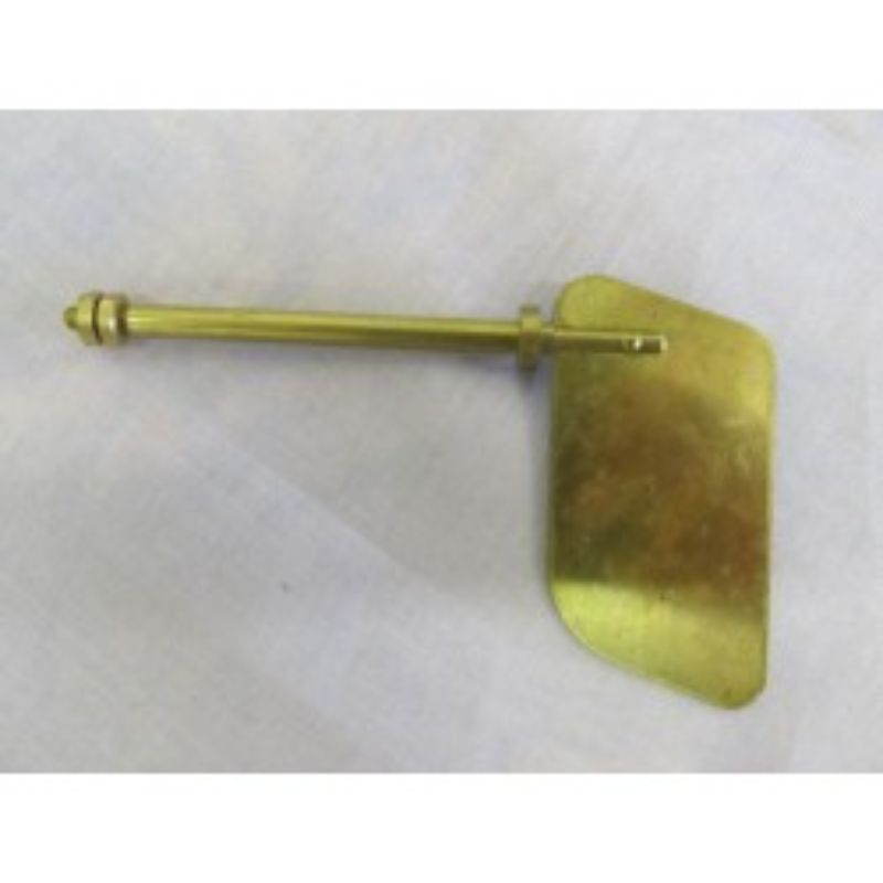 Premium wooden rudder fitting measuring 53 x 90mm, perfect for model boats and nautical decor.