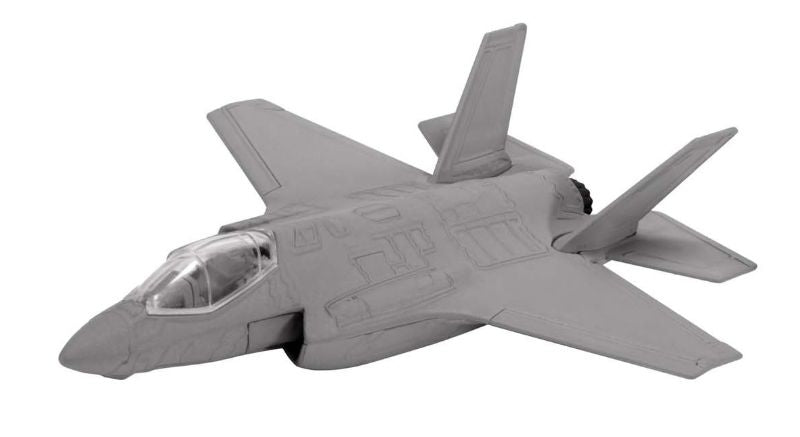 Detailed diecast model of Corgi F-35 Lightning showcasing A, B, and C variants for US and UK military service.