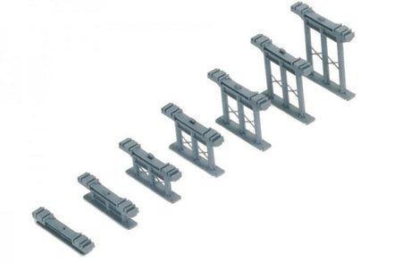 Hornby Inclined Piers set of seven for creating smooth, precise inclines on model railways with durable support for tracks.