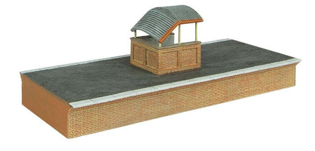 Hornby Platform Island x2, detailed resin train accessories, ideal for model railways, 165x68x19mm each.