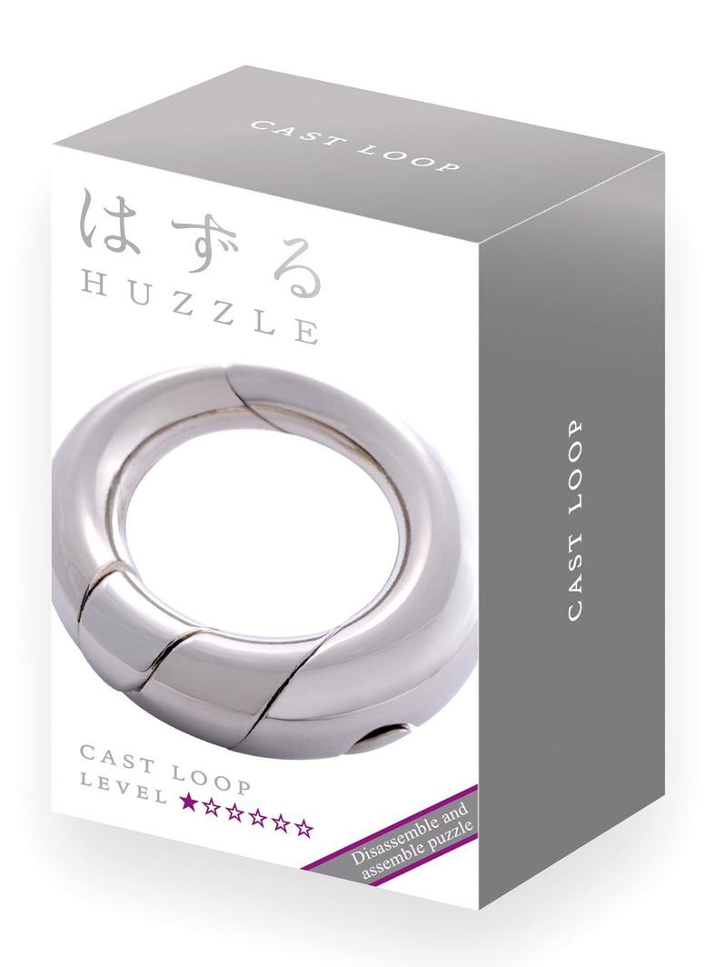 Huzzle Puzzle: Loop (Lv1) - A Level 1 cast puzzle designed for ages 8+, enhancing logic and critical thinking skills.