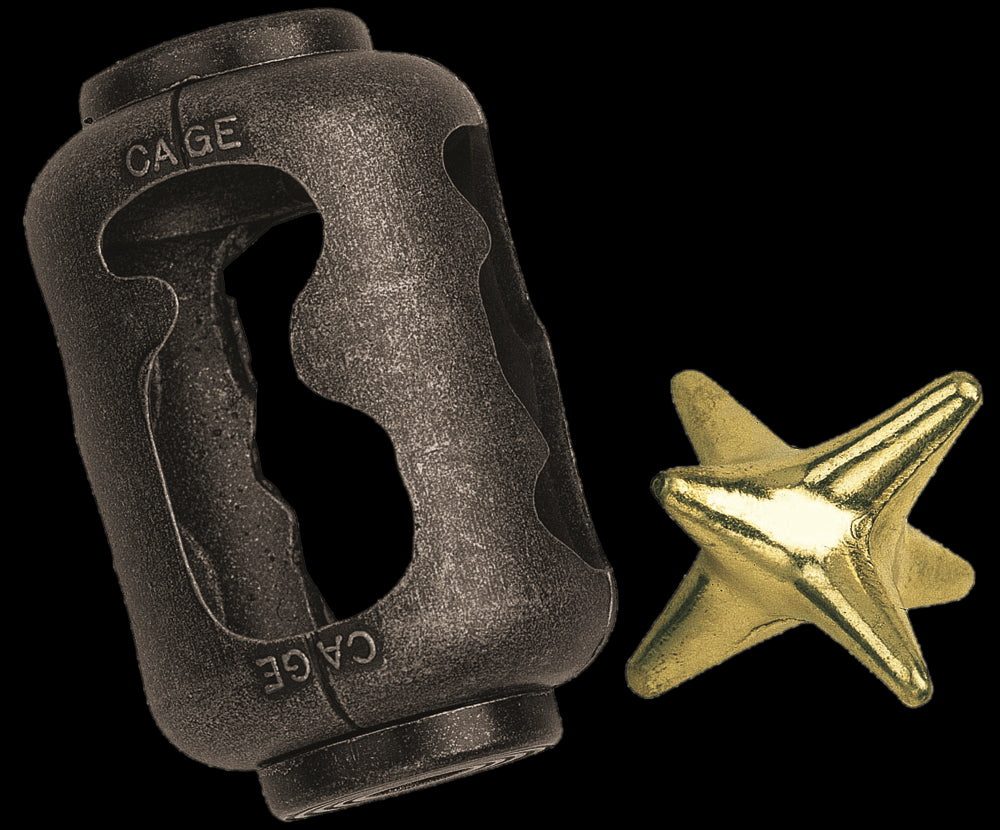 Huzzle Puzzle: Cage is a challenging Level 3 cast puzzle with a unique design, perfect for ages 8 and up.