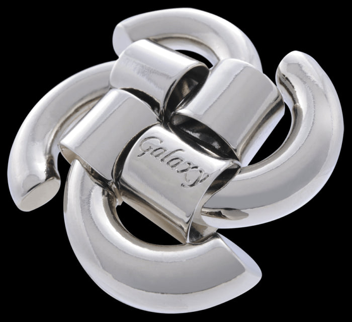 Huzzle Puzzle: Galaxy showcases intricate swirling designs, challenging users to disassemble and reconstruct its pieces.